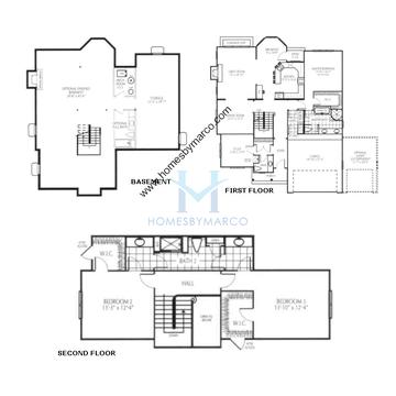 Photos of the Hawthorne model in the Liberty Grove subdivision in Libertyville, IL