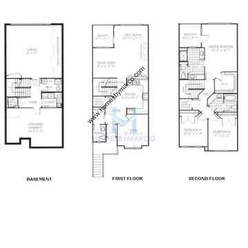 Photos of the Douglas model in the Liberty Grove subdivision in Libertyville, IL