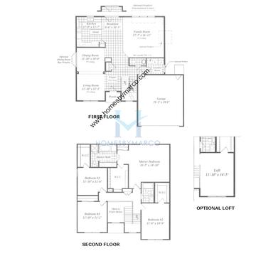 Photos of the Hanover model in the Geneva East subdivision in Geneva, IL