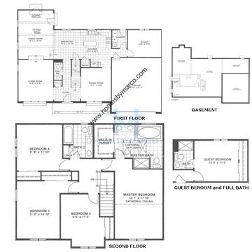 Photos of the Sandhurst model in the Cambridge Country subdivision in Mundelein, IL