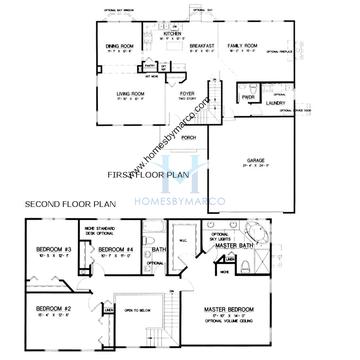 Photos of the Geneva model in the Remington Crossing subdivision in Aurora, IL