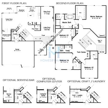 Photos of the Palmer model in the Remington Crossing subdivision in Aurora, IL