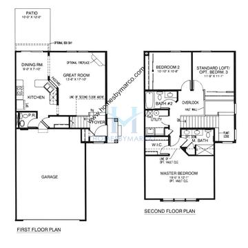 Photos of the Ethan model in the Bradford Place subdivision in Round Lake, IL