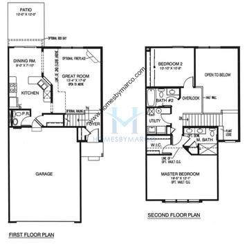 Photos of the Claiborne model in the Bradford Place subdivision in Round Lake, IL