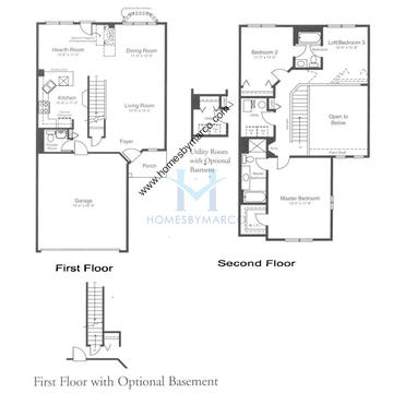 Photos of the Chadwick model in the Terra Springs subdivision in Volo, IL
