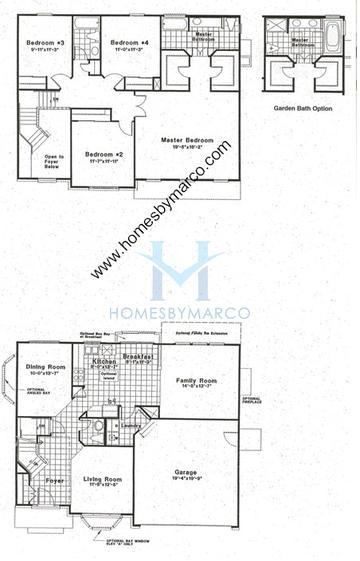 Photos of the Durham model in the Heron Bay subdivision in Lake in the Hills, IL