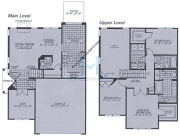 Photos of the Deerbrook model in the Covington Lakes subdivision in Huntley, IL