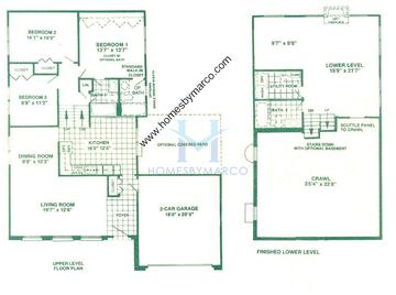 Photos of the Morgan model in the Heritage Meadows subdivision in Plainfield, IL