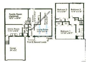 Photos of the Claiborne model in the Cherry Hill Farms subdivision in Tinley Park, IL