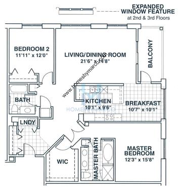 Photos of the Hampton model in the Heritage Place subdivision in Libertyville, IL