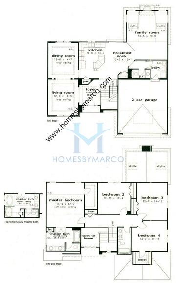 Photos of the Sunstone model in the Thornwood subdivision in South Elgin, IL