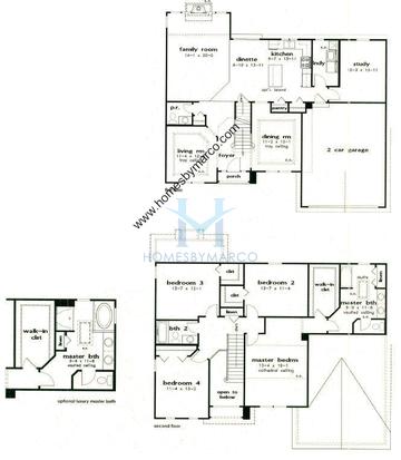Photos of the Maystone model in the Thornwood subdivision in South Elgin, IL