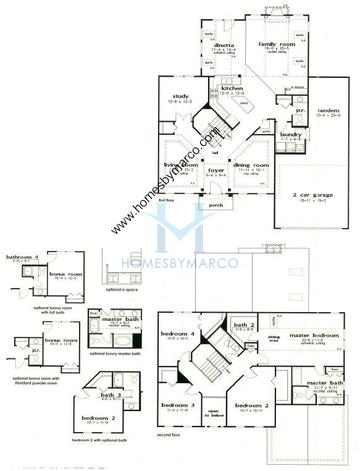 Photos of the Glenstone model in the Thornwood subdivision in South Elgin, IL