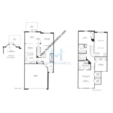 Photos of the Berkley model in the Townhomes of Princeton subdivision in Hoffman Estates, IL