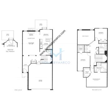 Photos of the Amhurst model in the Townhomes of Princeton subdivision in Hoffman Estates, IL