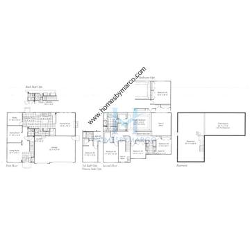 Photos of the Devonshire model in the Algonquin Lakes subdivision in Algonquin, IL