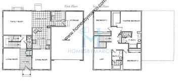 Photos of the Galena model in the Homestead subdivision in Aurora, IL