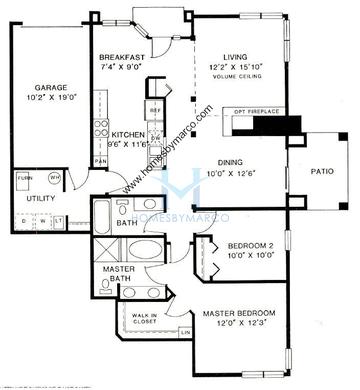 Photos of the Canfield model in the Talbots Mill subdivision in Elk Grove Village, IL