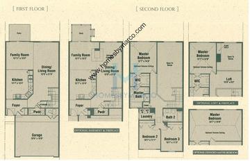 Photos of the Henna model in the Renaux Manor subdivision in St. Charles, IL