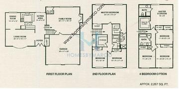 Photos of the Oakwood model in the Indian Oaks subdivision in Plainfield, IL