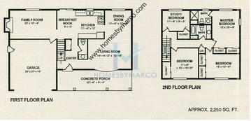 Photos of the Colonial model in the Indian Oaks subdivision in Plainfield, IL