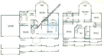 Photos of the Wellington model in the Walnut Hills subdivision in Bartlett, IL