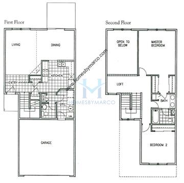 Photos of the Prairie Smoke model in the Harvest Hills subdivision in St. Charles, IL
