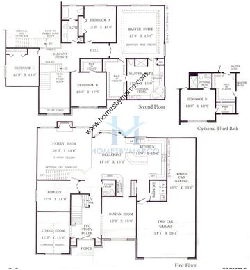 Photos of the Stafford model in the Penncross Knoll subdivision in Naperville, IL