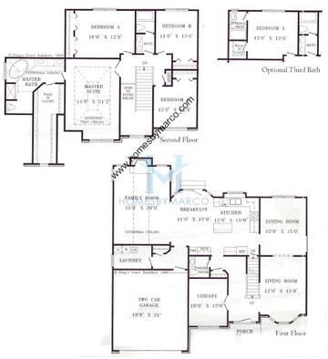 Photos of the Kelvington model in the Penncross Knoll subdivision in Naperville, IL