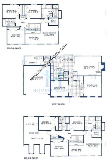 Photos of the Ashford model in the Brittany Woods subdivision in Cary, IL