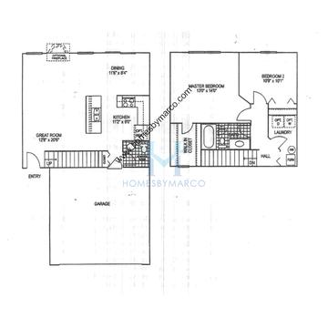 Photos of the Crystal model in the Blackstone subdivision in Aurora, IL