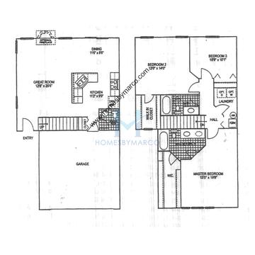 Photos of the Amethyst model in the Blackstone subdivision in Aurora, IL