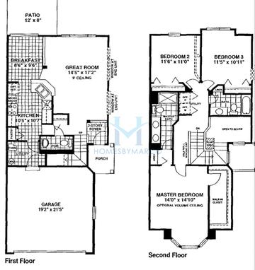 Provence model in Pinehurst, Vernon Hills, IL, built by Zale Homes
