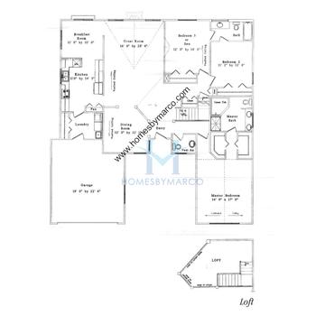 Photos of the Regency model in the North Shore on Deep Lake subdivision in Lake Villa, IL