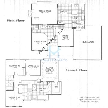 Photos of the Linden model in the Kylyns Crossing subdivision in Yorkville, IL