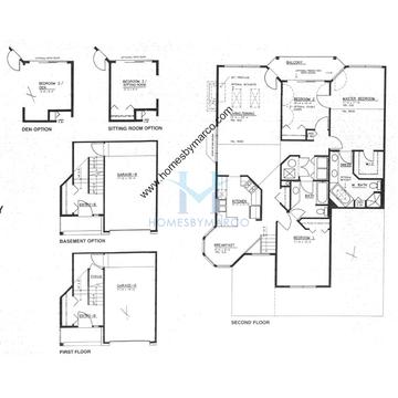 Photos of the Burgundy model in the Frenchmans Cove subdivision in Arlington Heights, IL