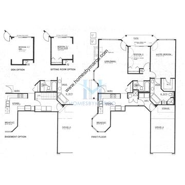 Photos of the Arles model in the Frenchmans Cove subdivision in Arlington Heights, IL