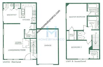 Photos of the Barcelona model in the Lakewood Village subdivision in Mundelein, IL