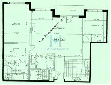 Photos of the Cedar model in the Park Point subdivision in Wheeling, IL