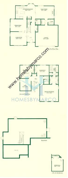 Photos of the Cypress model in the Timber Oaks subdivision in North Aurora, IL