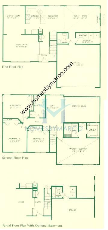 Photos of the Oakton IV model in the Timber Oaks subdivision in North Aurora, IL