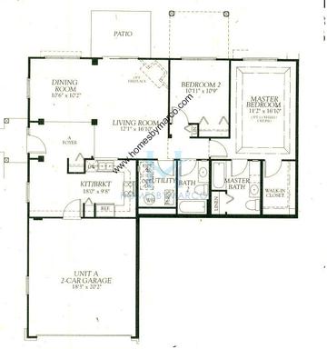 Photos of the Charleston model in the Algonquin Lakes subdivision in Algonquin, IL