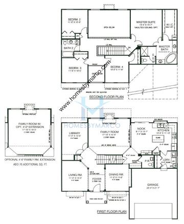 Photos of the Sterling model in the Kensington Club subdivision in Plainfield, IL