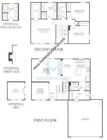 Photos of the Foxworth model in the Auburn Lakes subdivision in Plainfield, IL