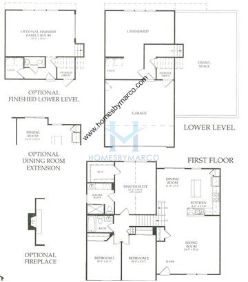 Photos of the Bradford model in the Auburn Lakes subdivision in Plainfield, IL