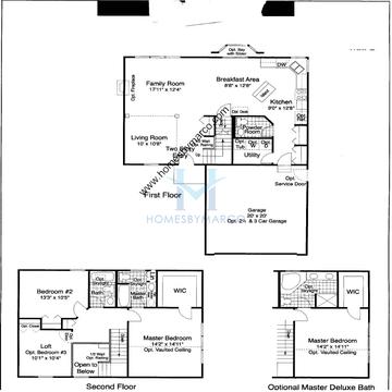 Photos of the Glenwood model in the Old Renwick Trail subdivision in Joliet, IL