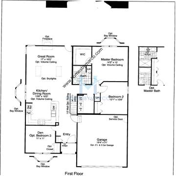 Photos of the Magnolia model in the Old Renwick Trail subdivision in Joliet, IL