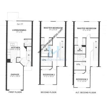 Photos of the Chandler model in the Union Square subdivision in Hainesville, IL