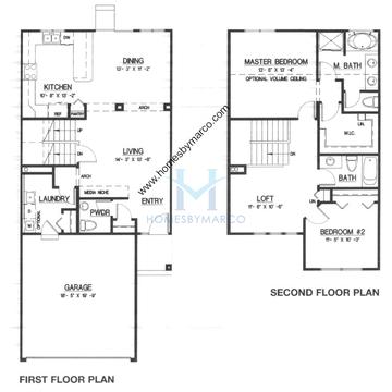 Photos of the Riverton model in the Remington Trails subdivision in Round Lake, IL