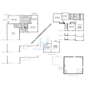 Photos of the Claridge model in the Lakeview Estates subdivision in Oswego, IL